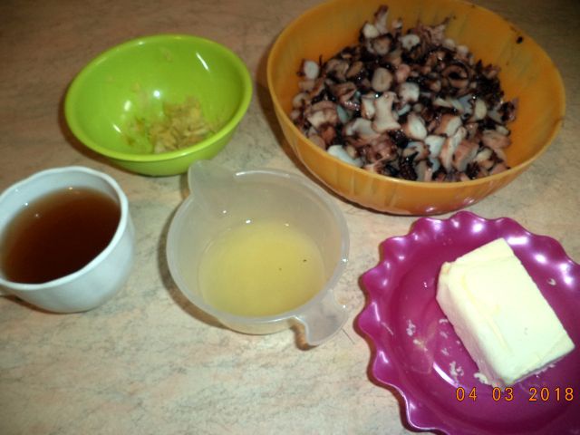 Carpaccio de caracatita