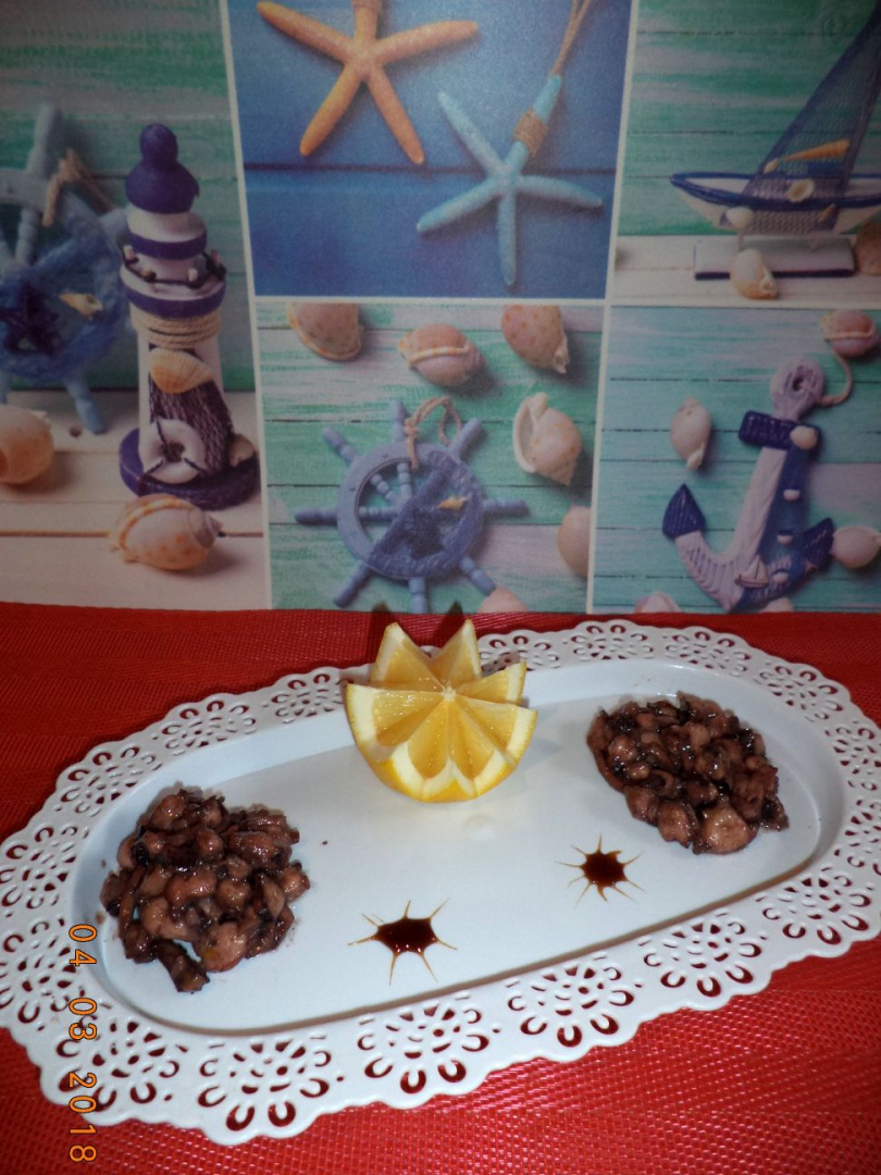 Carpaccio de caracatita