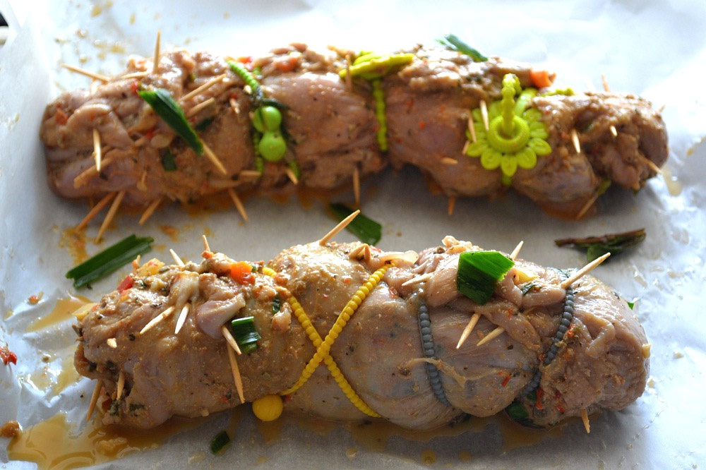 Rulada de miel umpluta cu legume