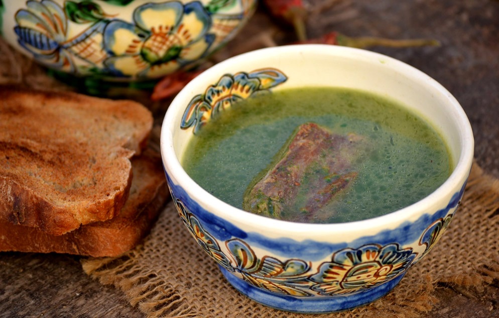 Supa crema de spanac si coaste de miel