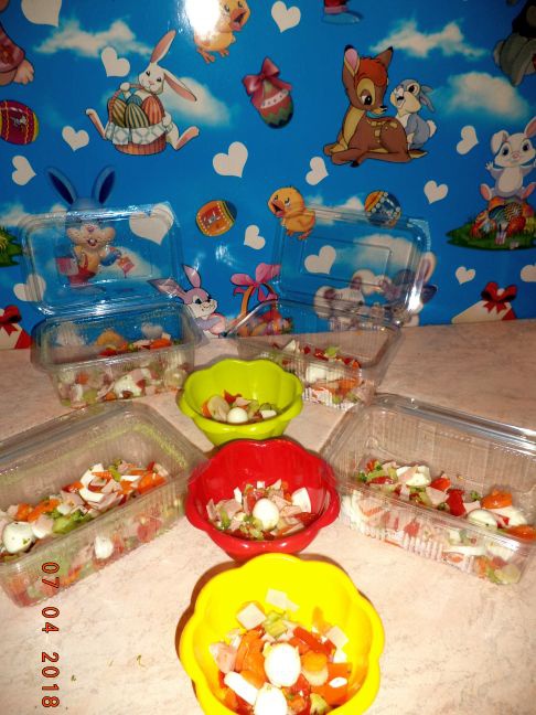 Aspic de legume si oua de prepelita