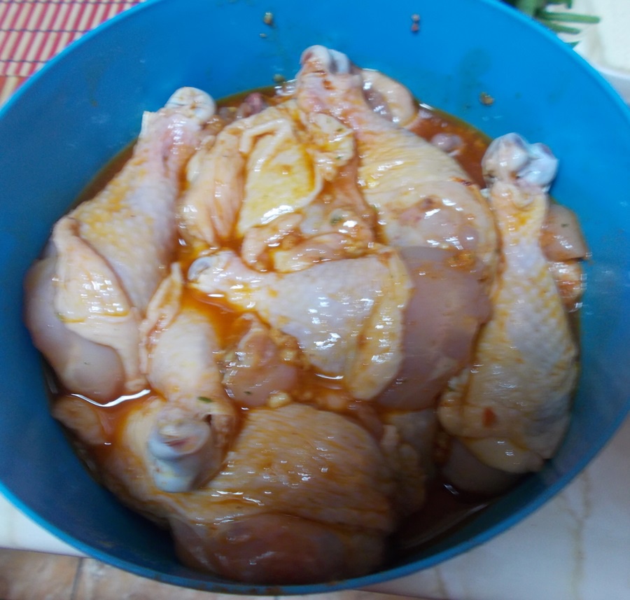 Pulpite de pui cu mancarica de stevie si leurda