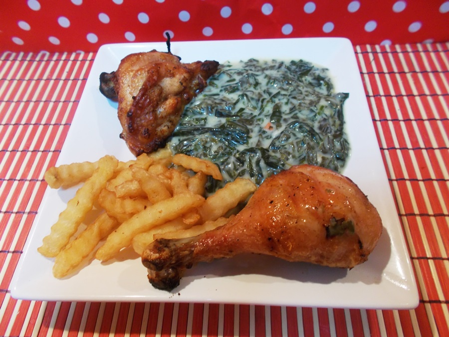 Pulpite de pui cu mancarica de stevie si leurda