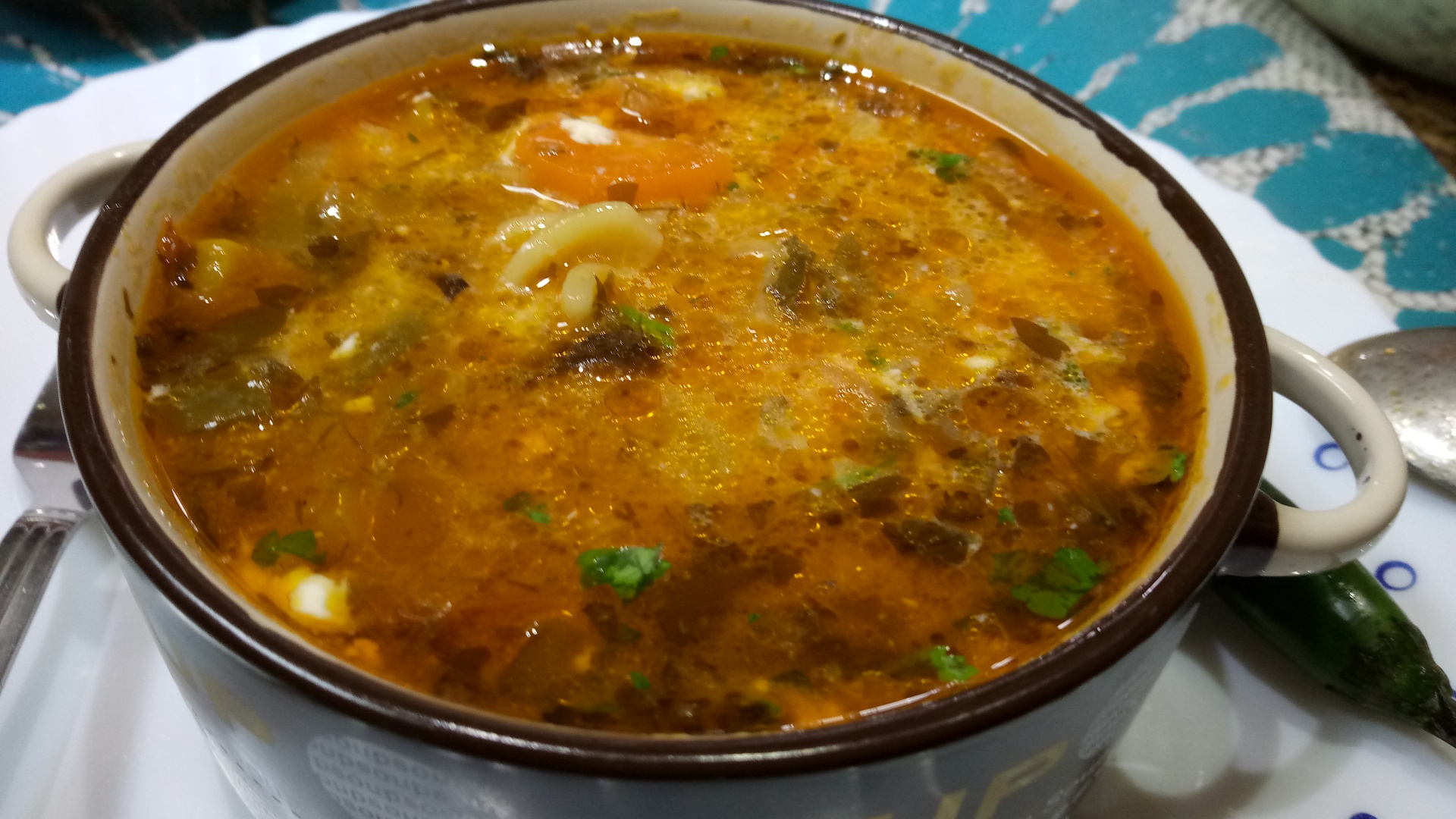 Ciorba de legume si ciuperci proaspete