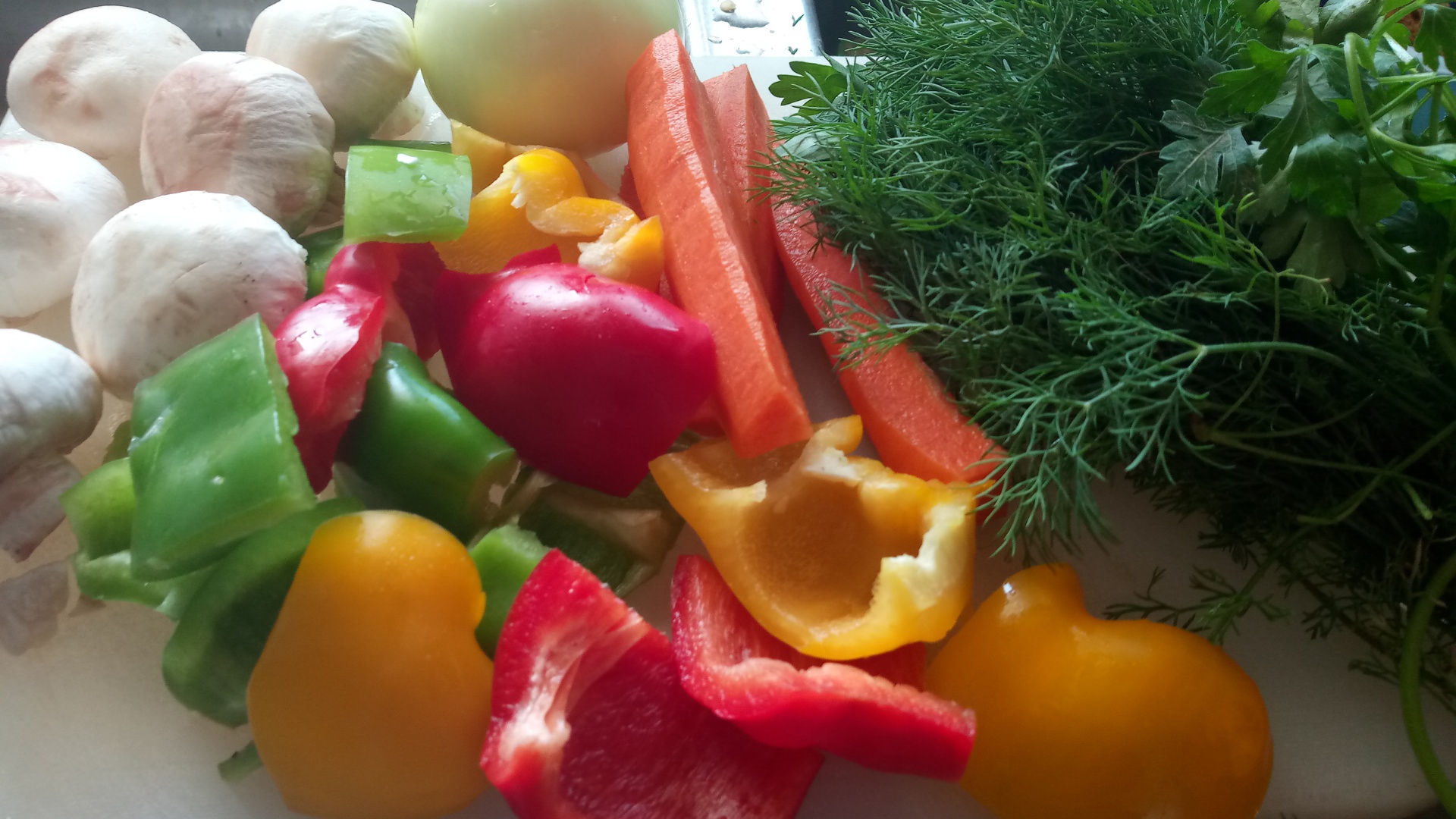 Ciorba de legume si ciuperci proaspete