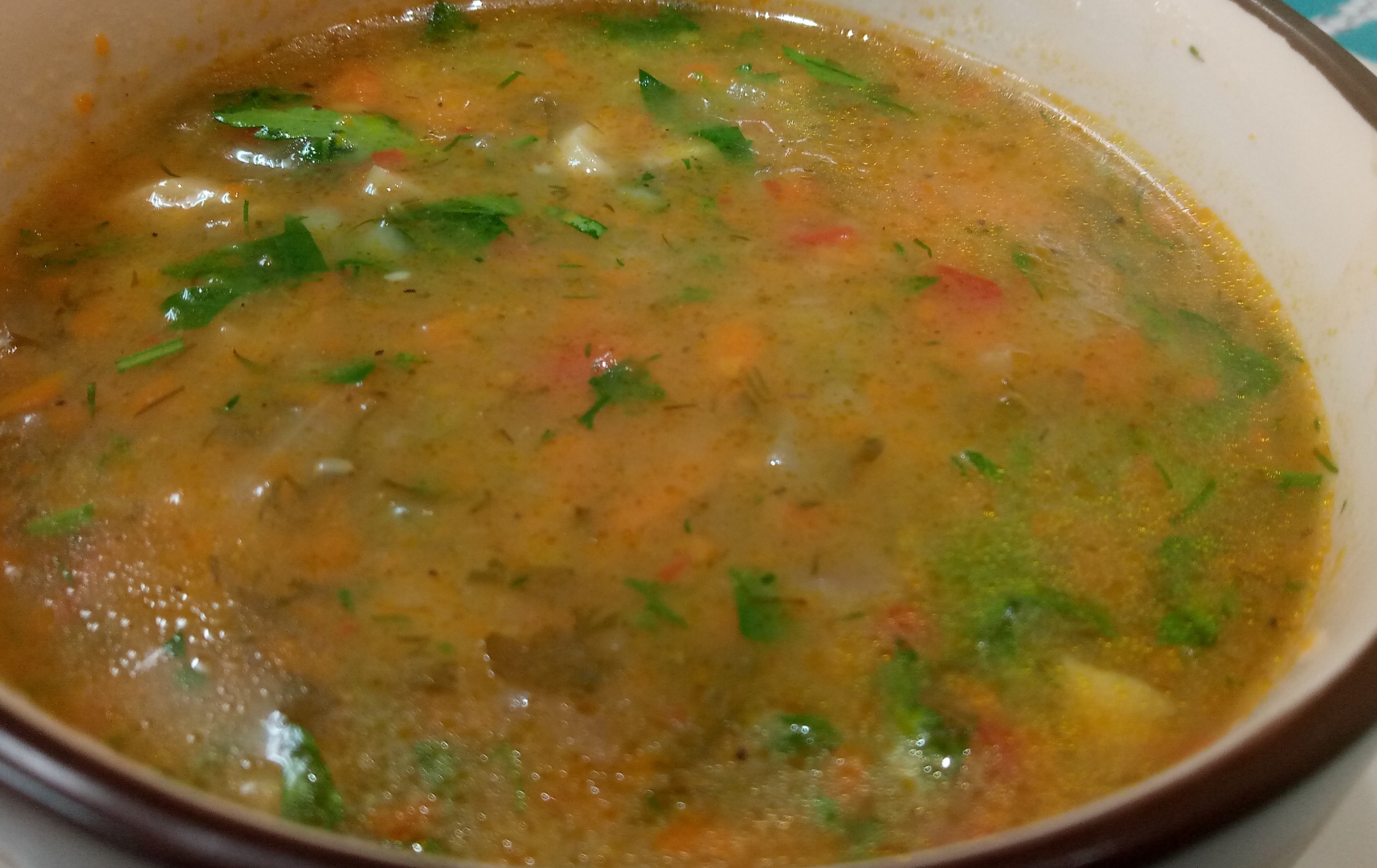 Ciorba de legume si ciuperci proaspete