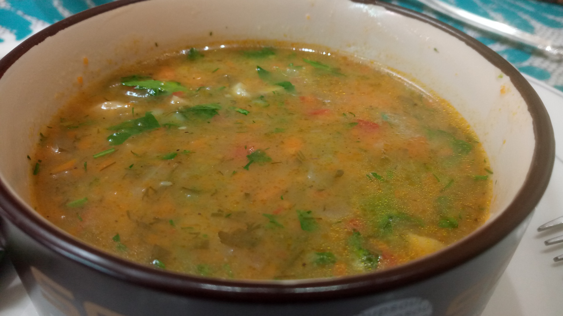 Ciorba de legume si ciuperci proaspete