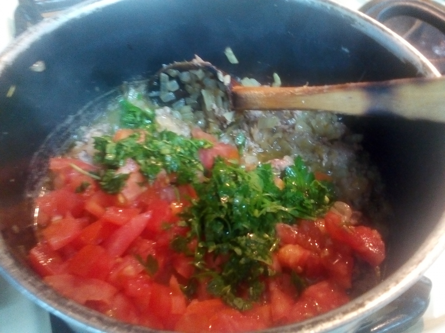 Vinete  la cuptor, cu garnitura de orez si legume