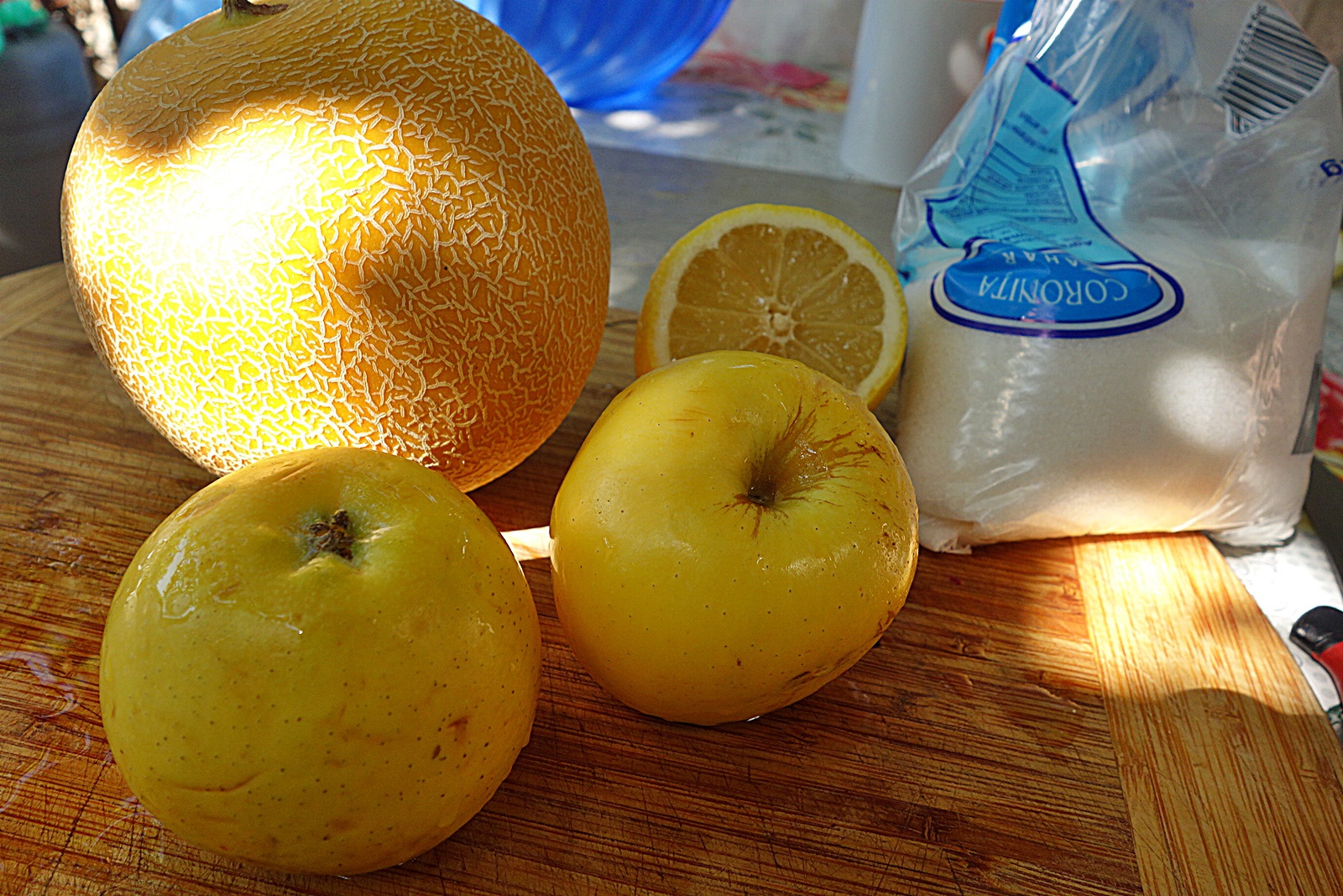 Dulceata din pepene galben si mere Golden