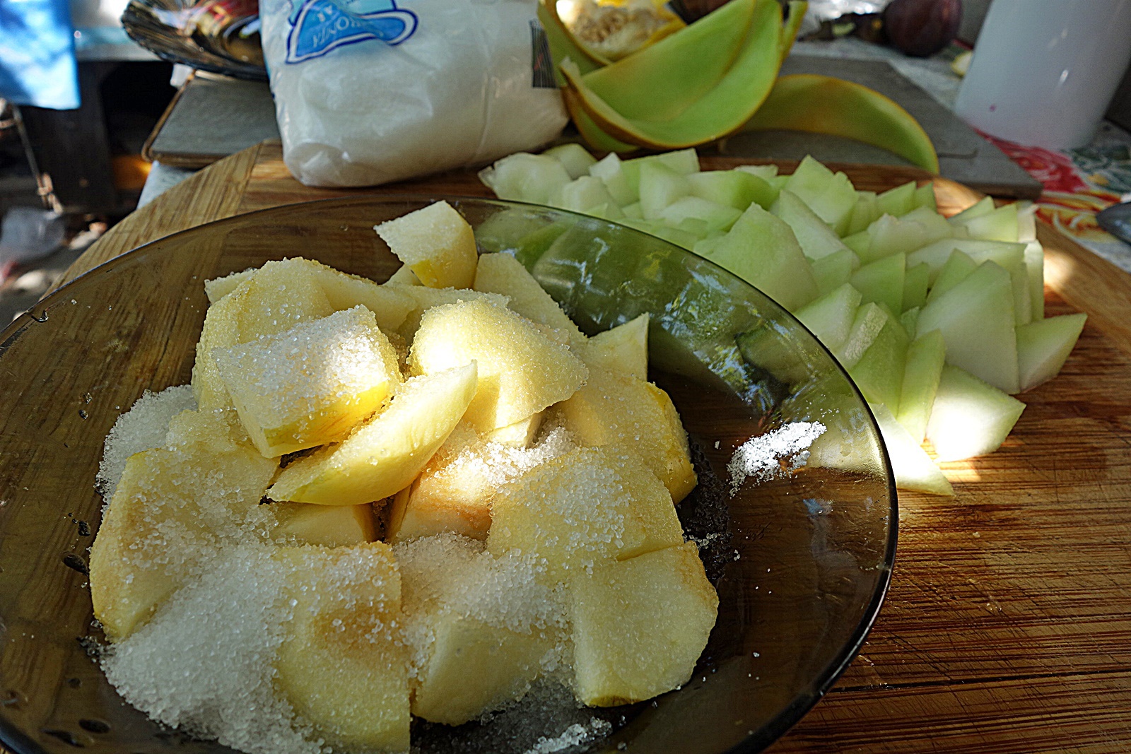 Dulceata din pepene galben si mere Golden