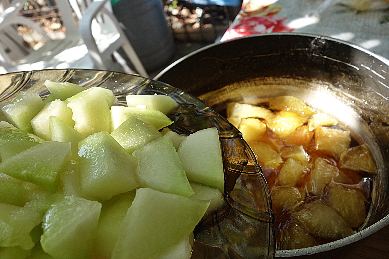 Dulceata din pepene galben si mere Golden