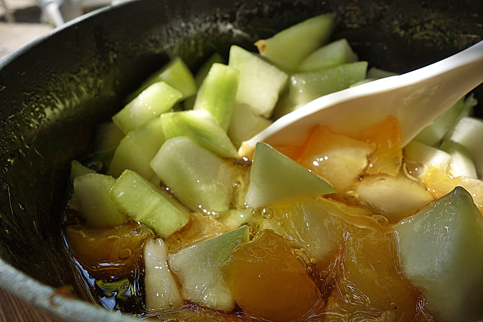 Dulceata din pepene galben si mere Golden