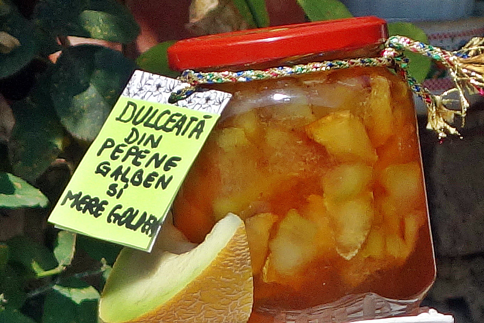 Dulceata din pepene galben si mere Golden