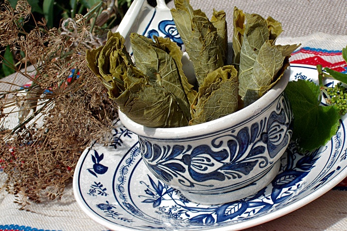 Frunze de vita de vie conservate pentru iarna