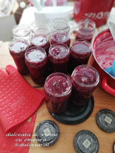 Dulceata de zmeura si visine