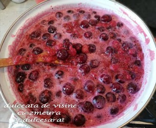 Dulceata de zmeura si visine