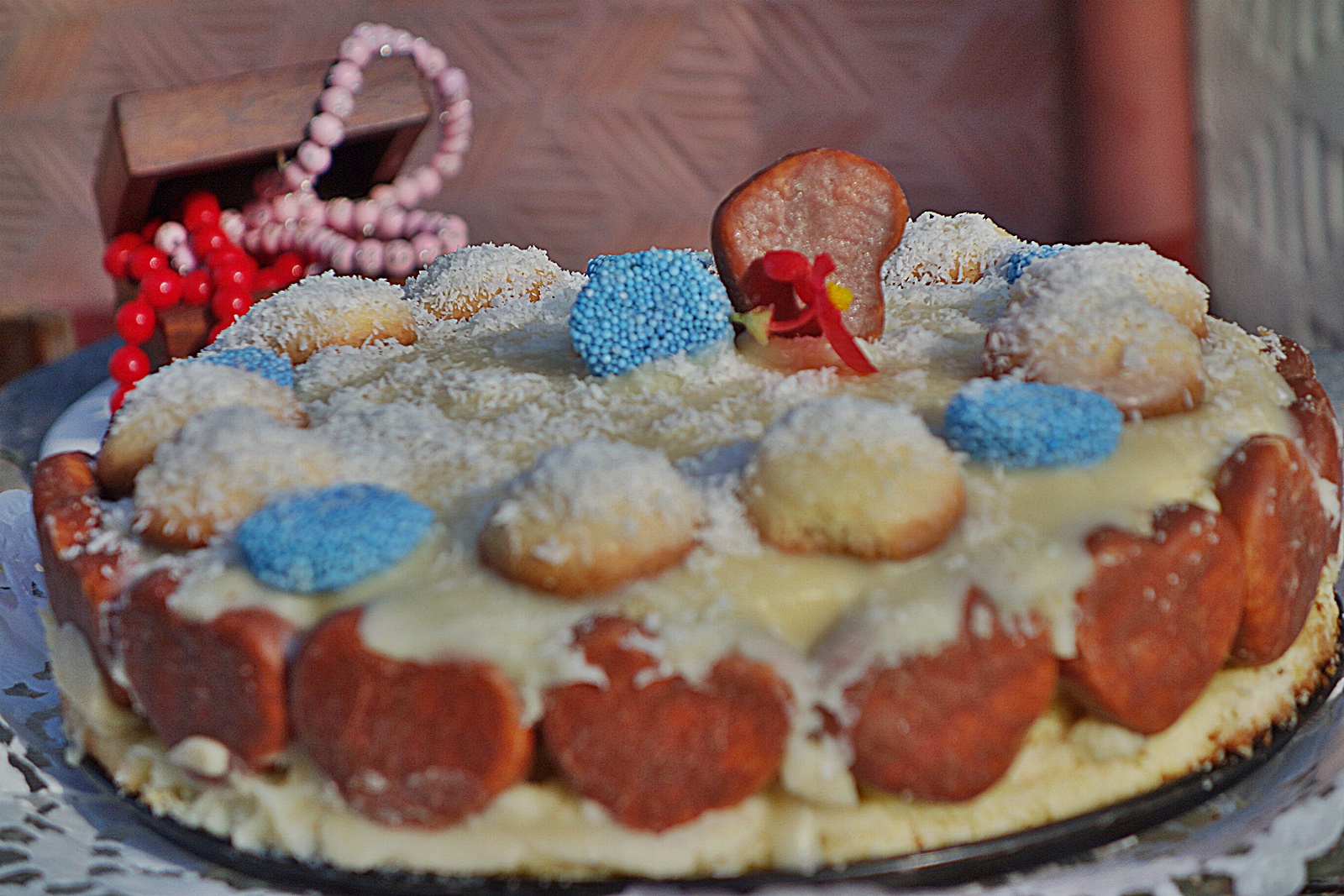 Prajitura cu blat fraged si crema de cocos