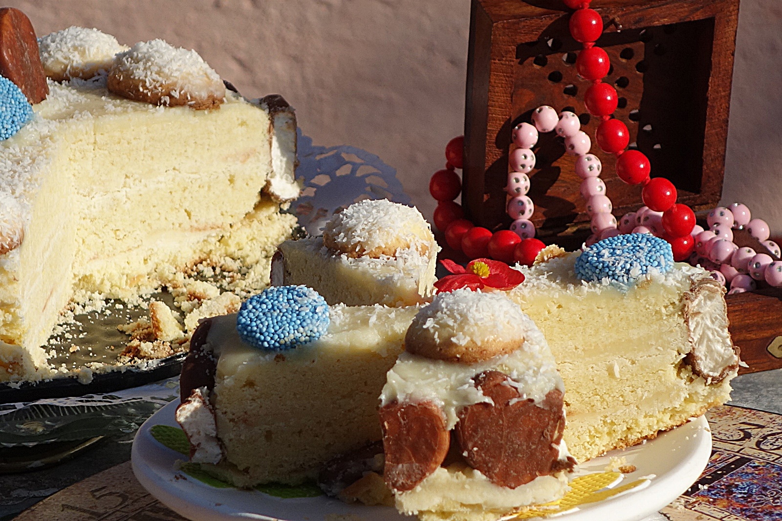 Prajitura cu blat fraged si crema de cocos