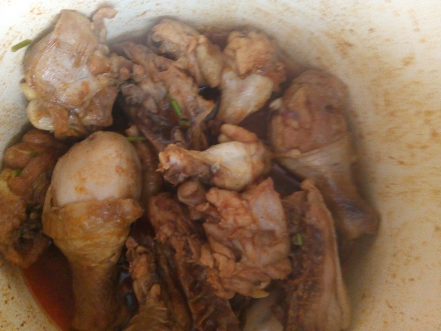 Pui cu lamaie la capac