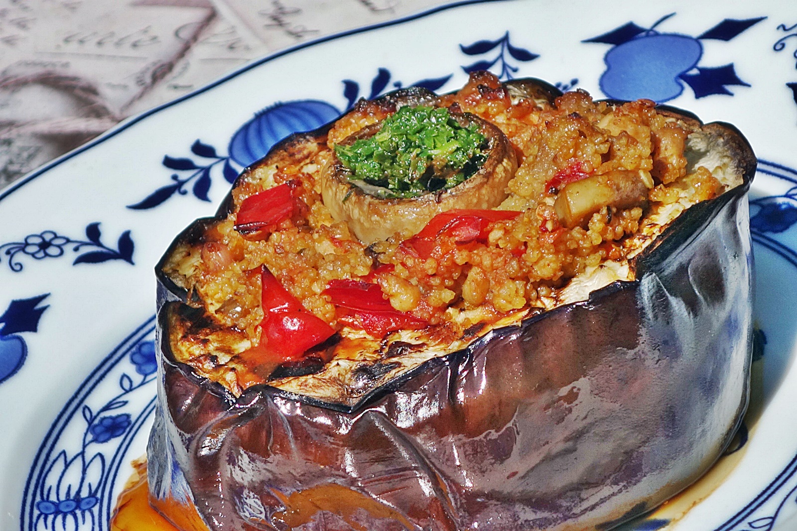 Rotite din vinete umplute