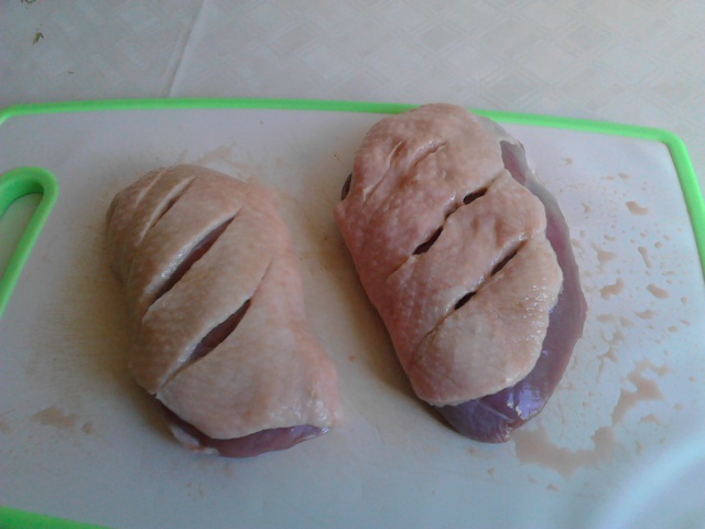 Piept de rata cu legume