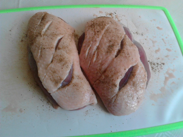 Piept de rata cu legume