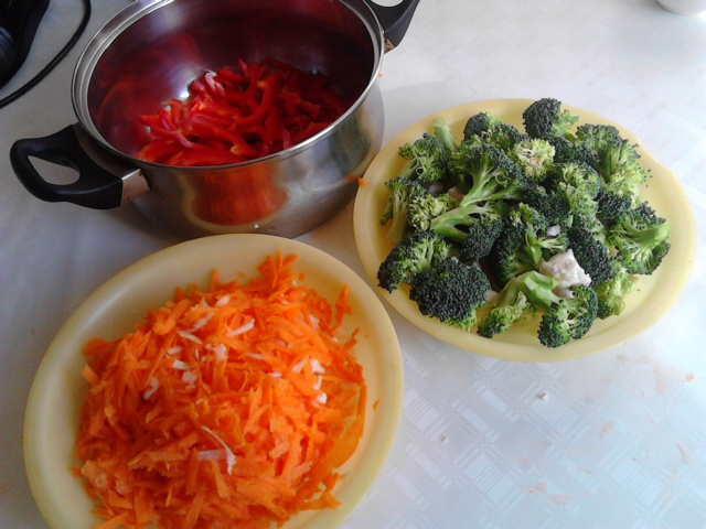 Piept de rata cu legume