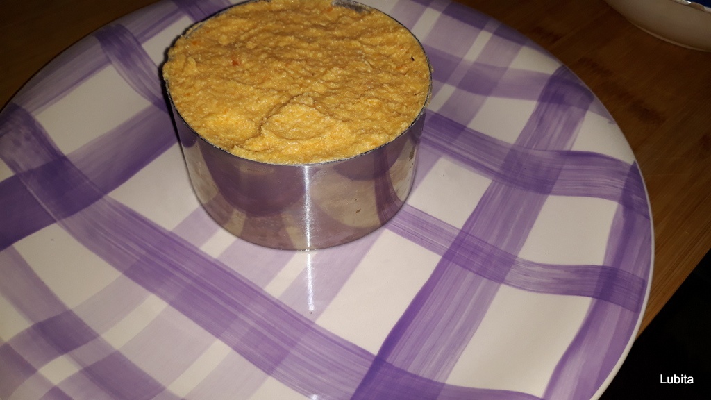 Somon cu piure de conopida