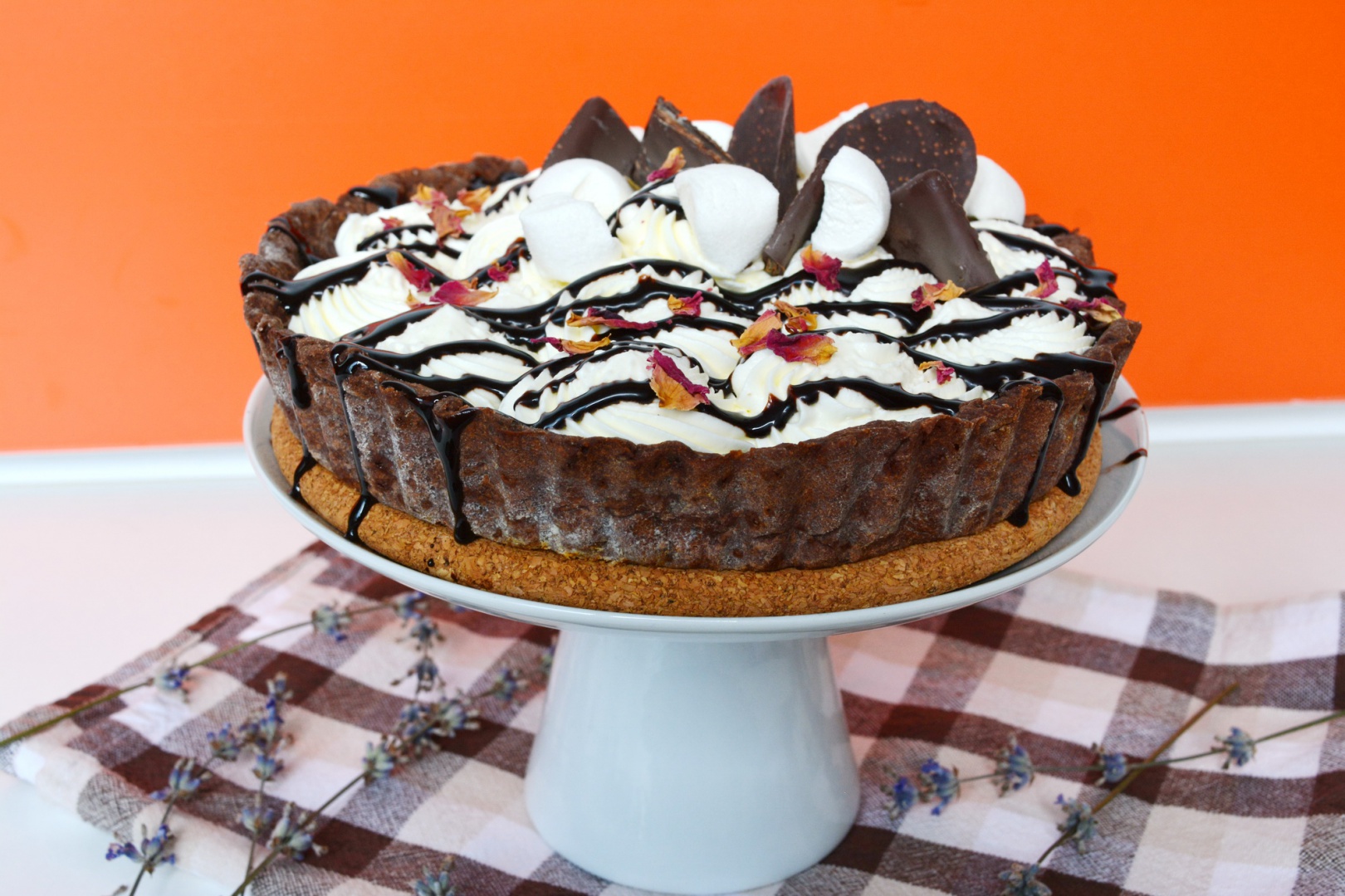 Tarta cu zmeura si ciocolata