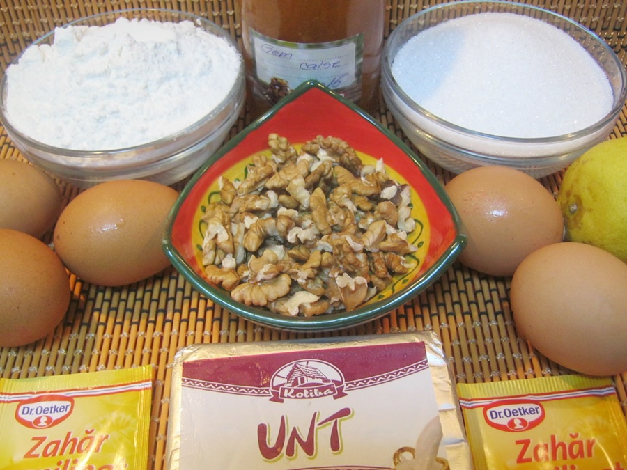 Prajitura cu gem de caise si bezea