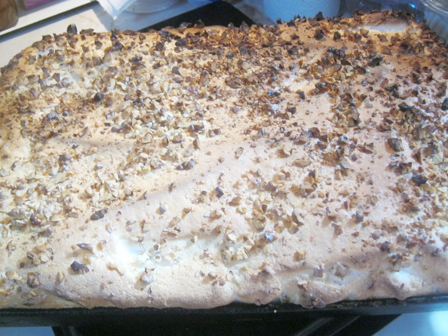 Prajitura cu gem de caise si bezea