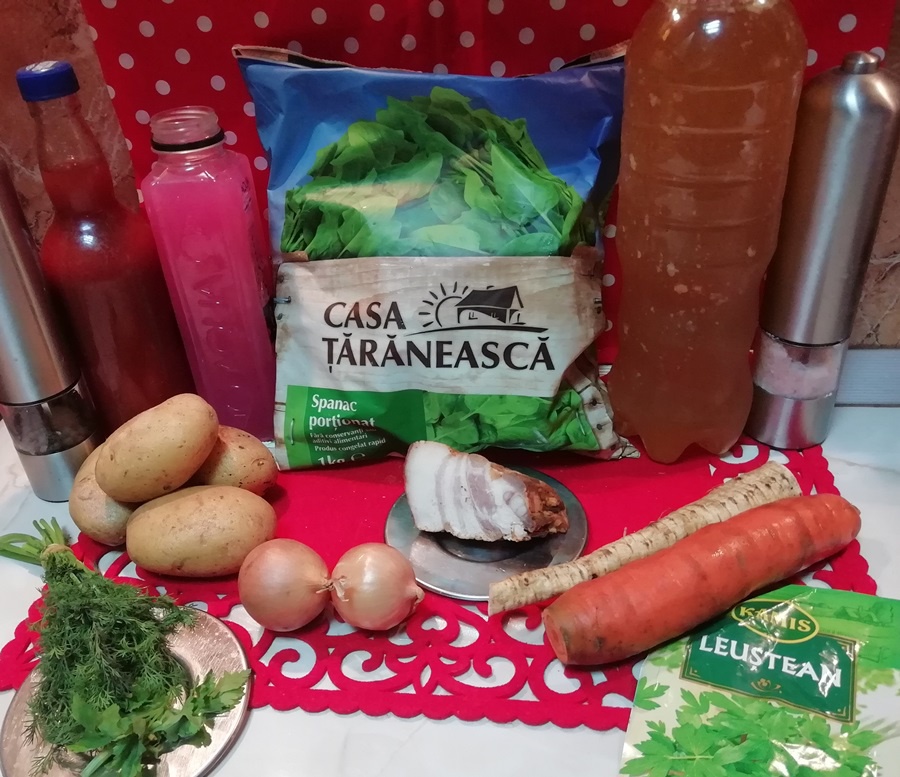 Ciorba de spanac cu zeama de varza murata
