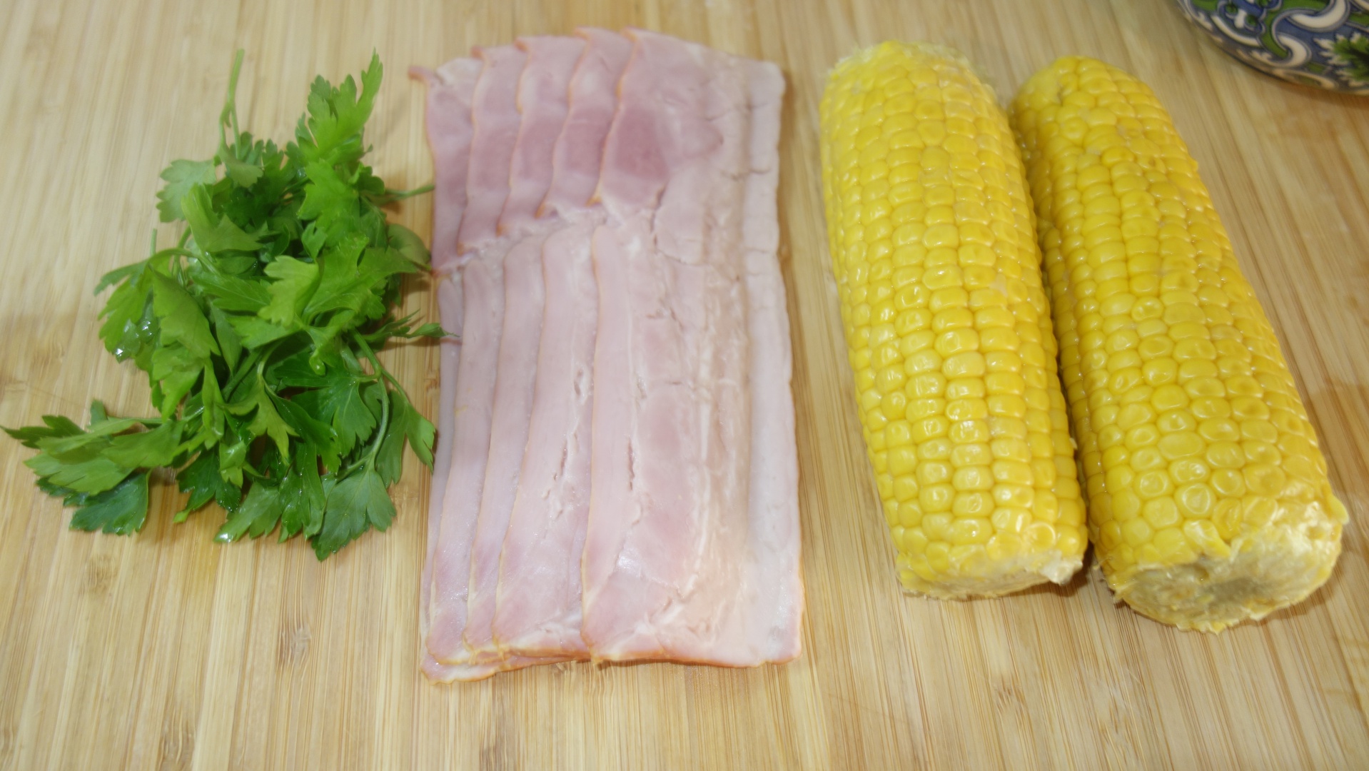 Supa crema de cartofi cu bacon si porumb