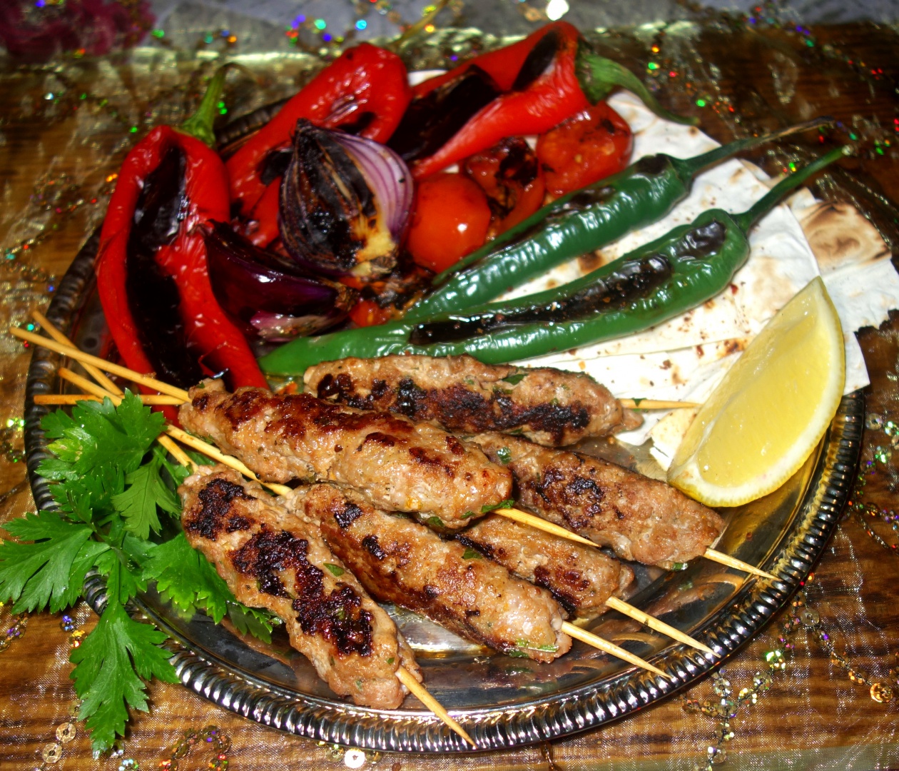 Kebab turcesc cu legume coapte