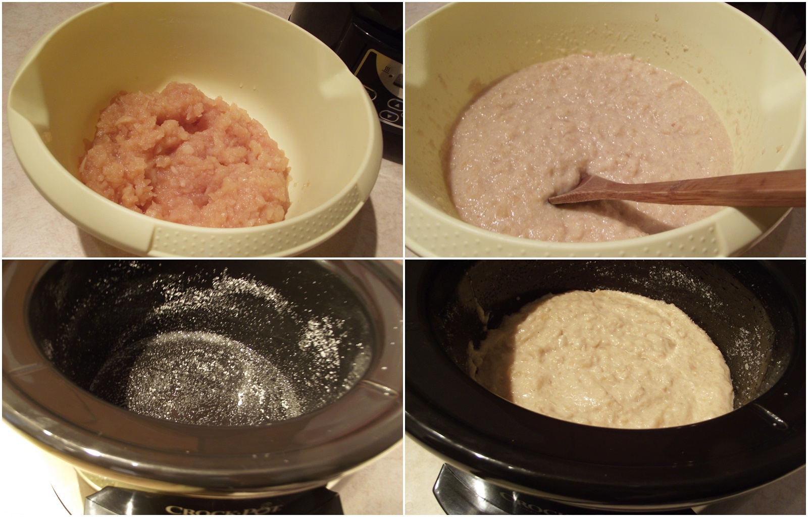 Budinca de mere cu aroma de migdale si scortisoara la slow cooker Crock-Pot 4,7 L