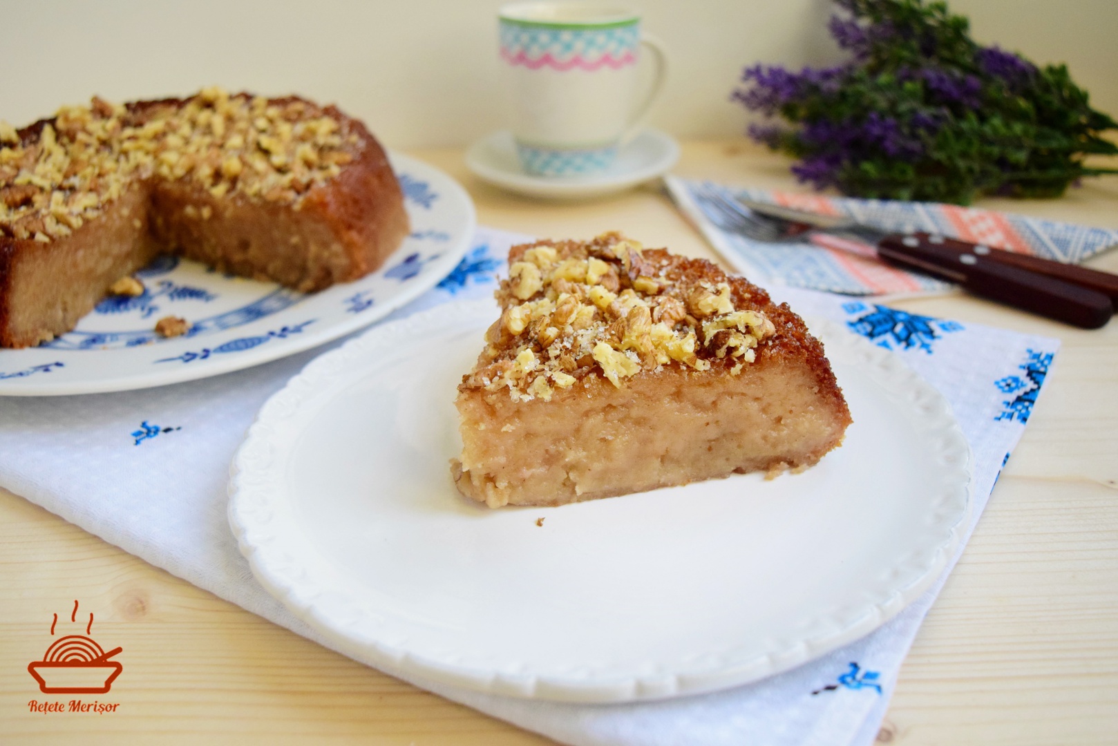 Budinca de mere cu aroma de migdale si scortisoara la slow cooker Crock-Pot 4,7 L