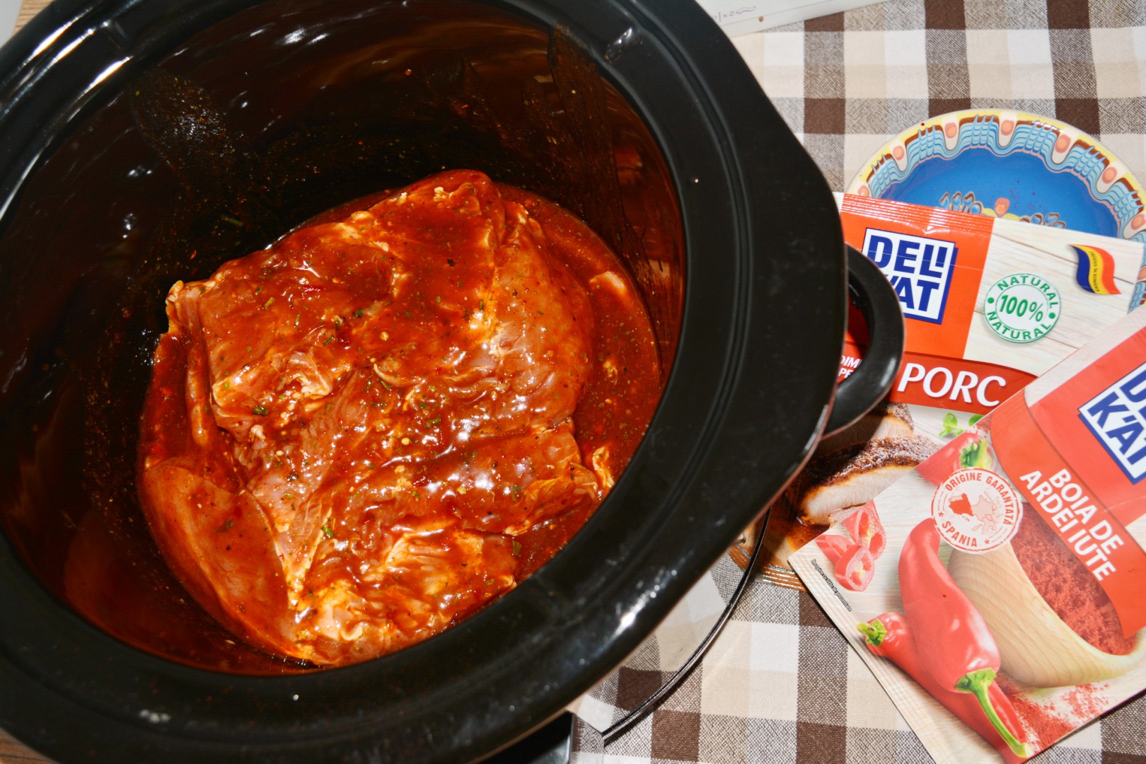 Pulled pork la slow cooker Crock-Pot