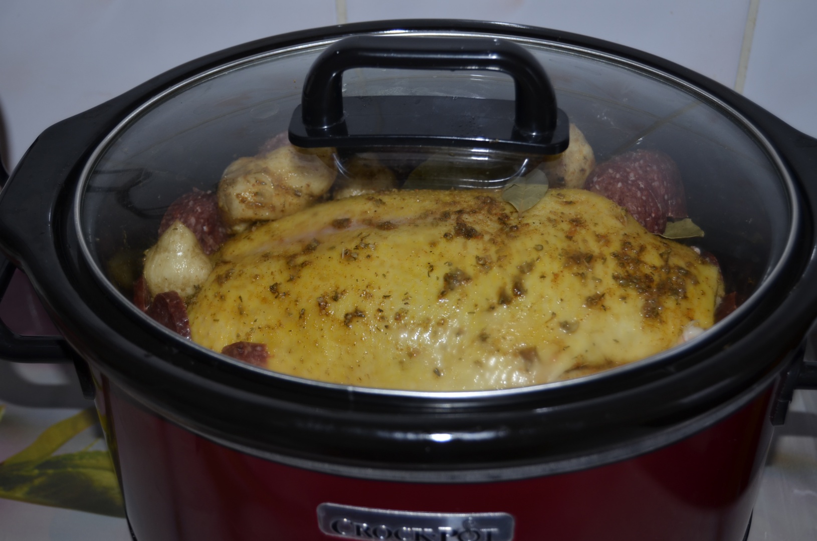 Rata picanta, umpluta cu napi la slow cooker Crock-Pot