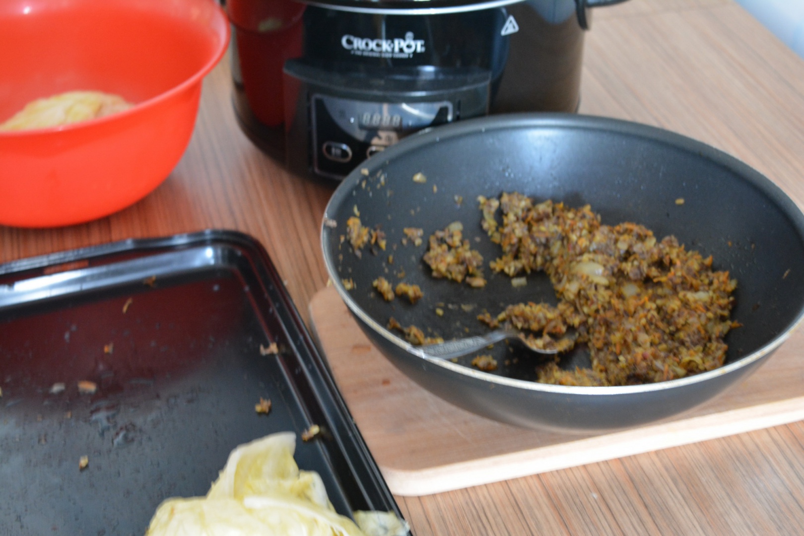 Sarmale cu ciuperci si bulgur-de post, la slow cooker Crock-Pot