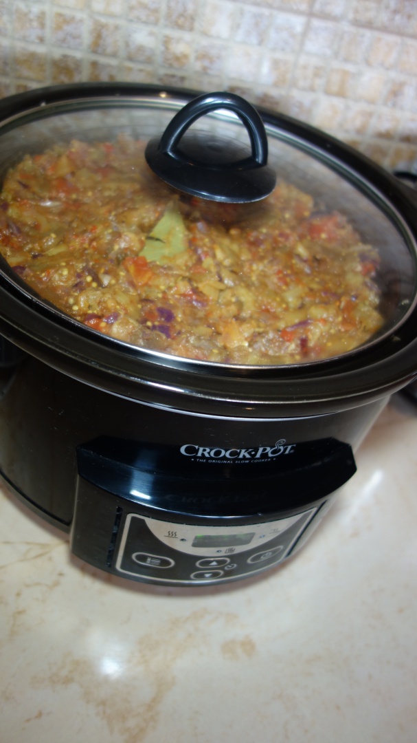 Zacusca de vinete la slow cooker Crock-Pot digital 4.7 l