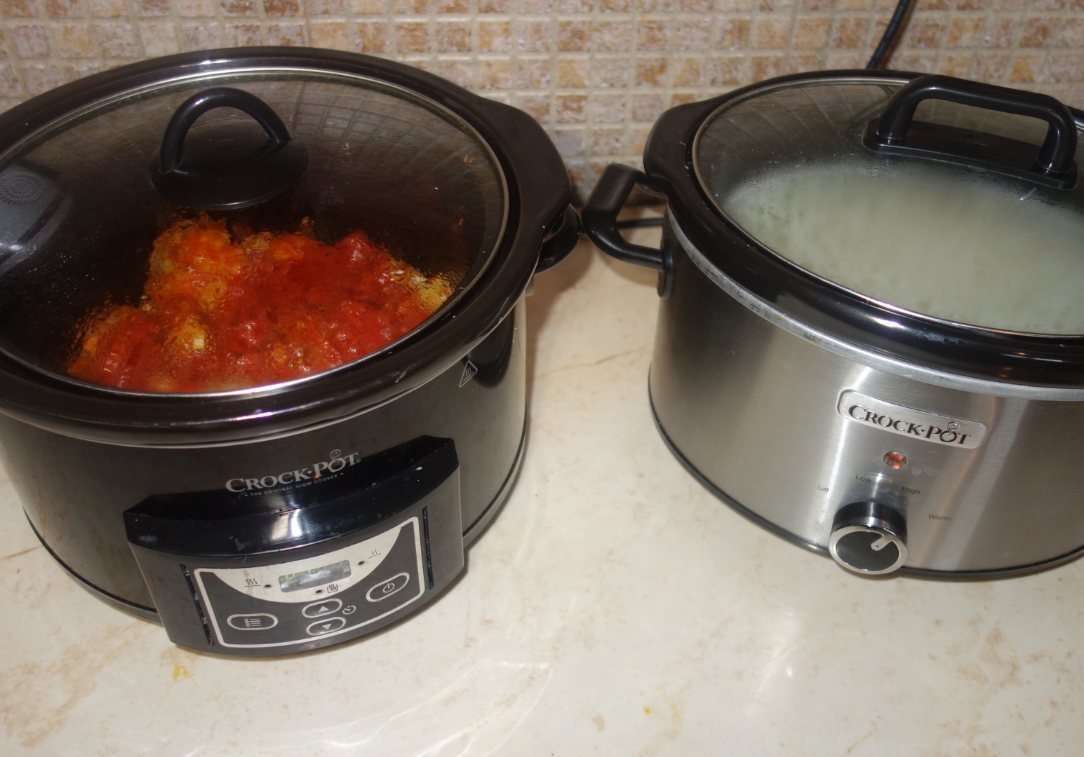 Ostropel de pui cu mamaliguta, gatite la slow cooker Crock-Pot