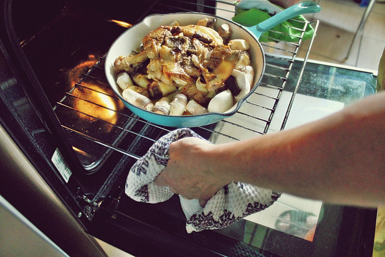 Pulpa de miel cu verdeturi