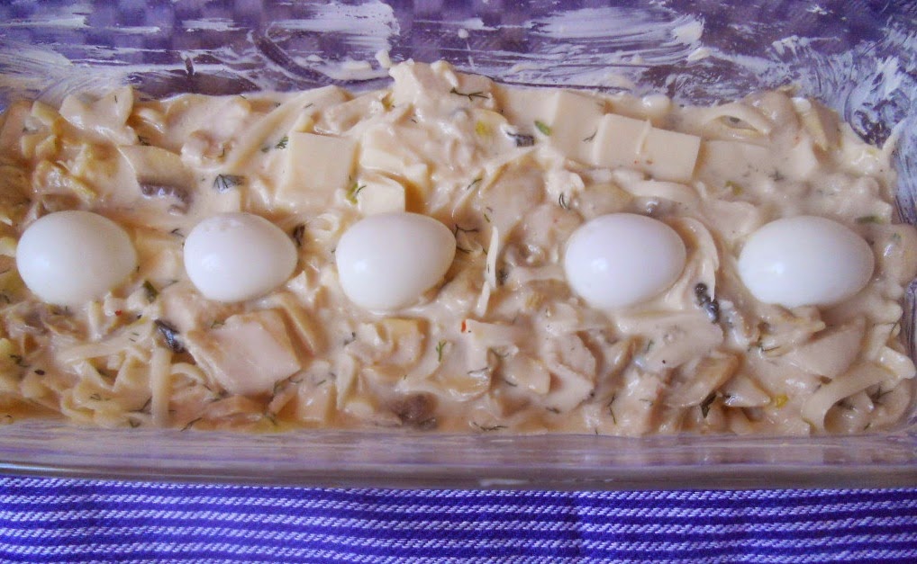 Chec aperitiv, cu piept de pui si ciuperci