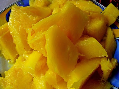 Inghetata cu mango si zmeura