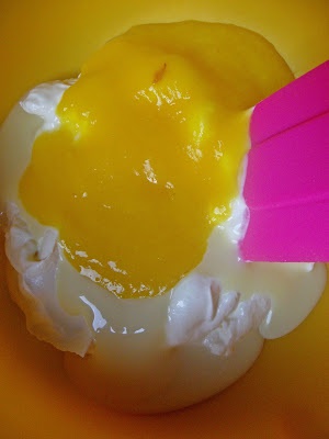 Inghetata cu mango si zmeura