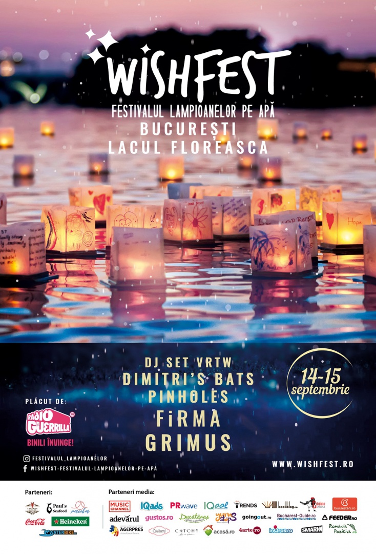 Vino la WishFest, primul festival dedicat lampioanelor pe apa, intre 14 – 15 septembrie, in Bucuresti