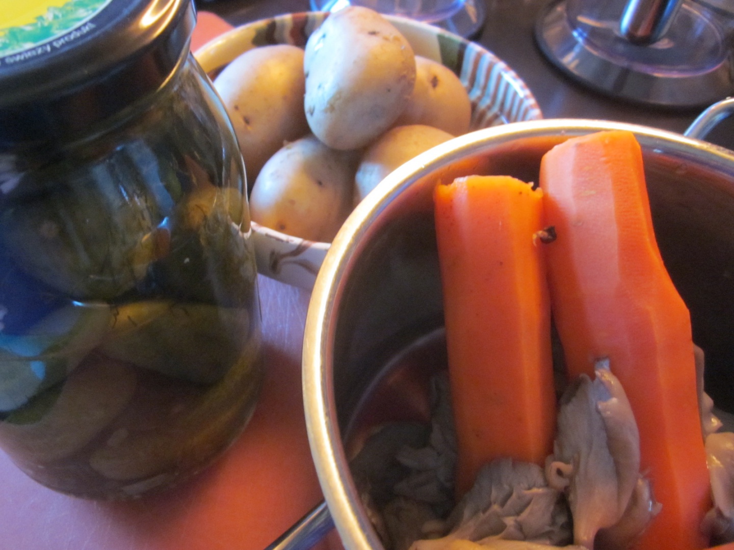 Salata de boeuf falsa, cu pleurotus