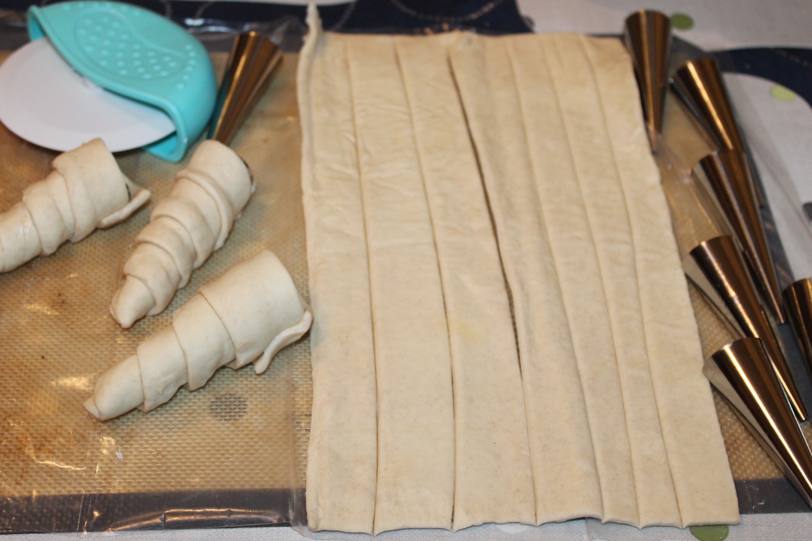 Cornete cu crema de vanilie