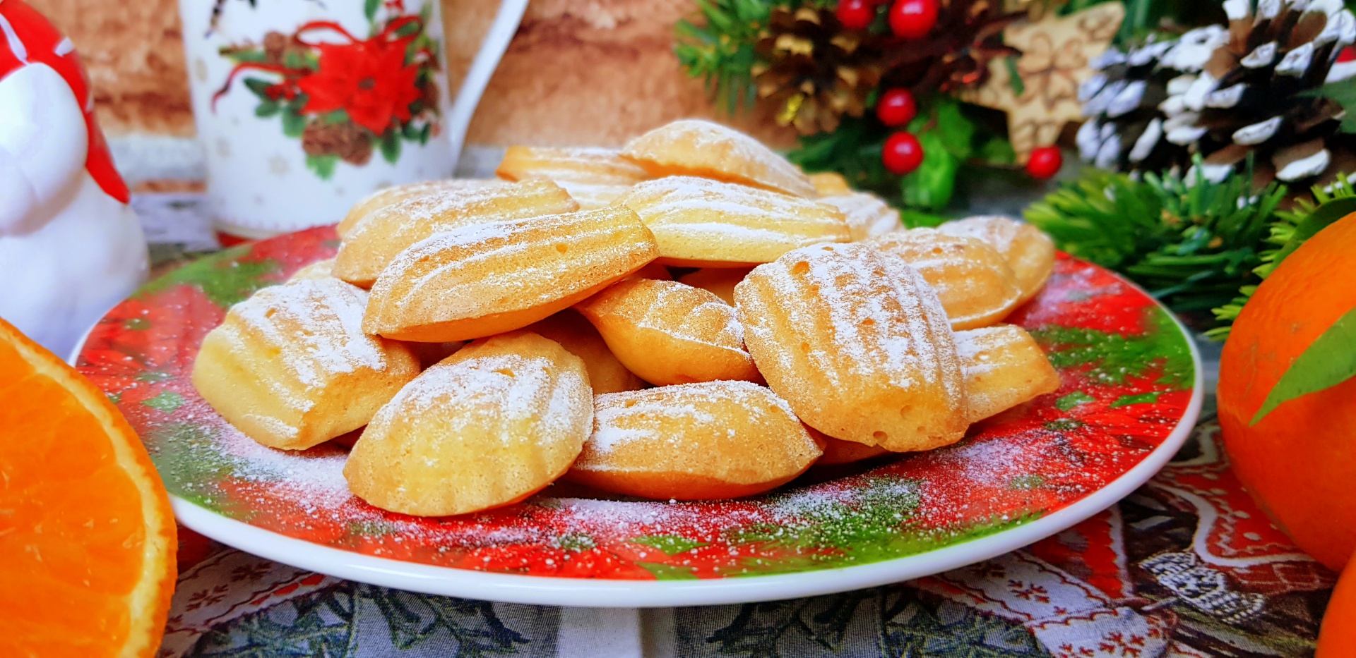 Madlene cu suc de clementine