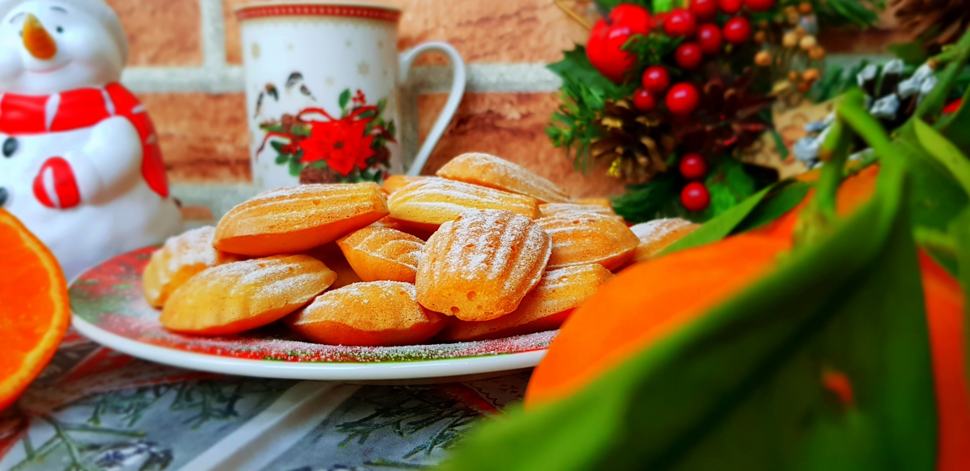 Madlene cu suc de clementine